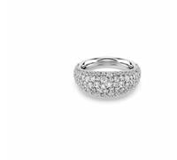 Swarovski Sublima ring White, Rhodium plated