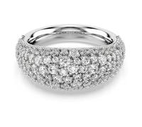 Swarovski Sublima ring White, Rhodium plated