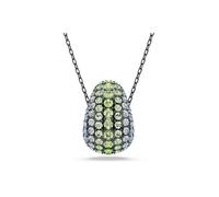 SWAROVSKI Sublima Multicolour Green Crystal Pavé Silver Necklace - NIB/New