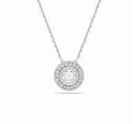 Swarovski Sublima Silver Tone White Crystal Round Cut Pendant