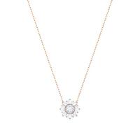 Swarovski Sunshine pendant, Sun, White, Rose gold-tone plated