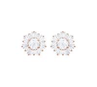 Swarovski Sunshine stud earrings, Sun, White, Rose gold-tone plated