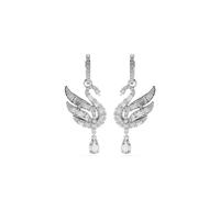 Swarovski Swan crystal earrings - Silver OS