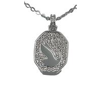 Swarovski Swan Necklace, Pavè Crystals In A Rhodium Plated Setting 5621098
