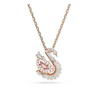 Swarovski Swan Pendant, Mixed Size, Swan, Pink
