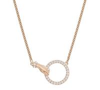 Swarovski Symbolic necklace, Hand, White, Rose gold-tone plated