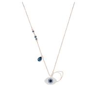 Swarovski Symbolic pendant, Evil eye, Blue, Mixed metal finish