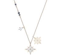 Swarovski Symbolic Star Jewelry Collection, Clear Crystals, Length: 14 7/8 inch;Pendant size: 5/8x5/8 inches, Crystal, Cubic Zirconia