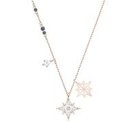Swarovski Symbolic Star Jewelry Collection, Clear Crystals, Length: 14 7/8 inch;Pendant size: 5/8x5/8 inches, Crystal, Cubic Zirconia