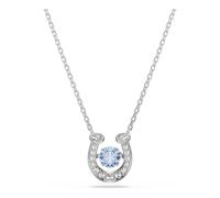 Swarovski Symbolica Collection, Round Cut, Pavé, Horse Shoe, Blue, Rhodium Plated