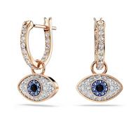 Swarovski Symbolica Drop Earrings, Eye, Multicolored, Rose Gold-Tone Plated