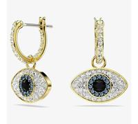 Swarovski Symbolica Gold Tone Plated Evil Eye Dropper Earrings 5692163