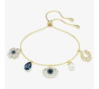 Swarovski Symbolica Gold Tone Plated Evil Eye Mixed Charm Bracelet 5692162