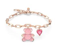 Teddy bracelet, Bear, Pink, Rose gold-tone plated