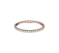 Swarovski Tennis Deluxe Bracelet, White, Rose Gold Plated