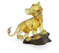 Swarovski The Lion King Simba Figurine, Gold-Tone Faceted Crystal, Part of the The Lion King Collection
