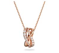Swarovski Twist Necklace Rose Gold