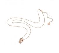 Swarovski Twist Pendant White Rose Gold-tone Necklace 5620549 - Refined - Swarovski Crystal / Rose Gold-tone Plated