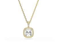 Swarovski Una Angelic 18ct Gold Plated White Cushion Cut Pendant