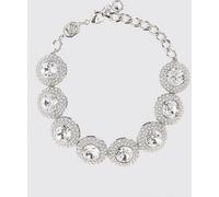 SWAROVSKI Una Angelic Adjustable Bracelet in Rhodium-Plated Metal with Crystals - Size: OS - female