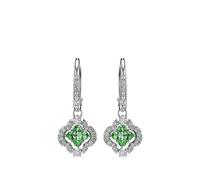 Swarovski Una Angelic clover-charm drop earrings - Silver OS
