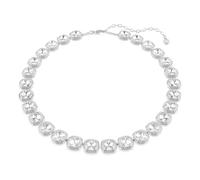 Swarovski Una Angelic Necklace, Cushion Cut, White, Rhodium Plated