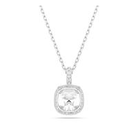 Swarovski Una Angelic Pendant, Cushion Cut, White, Rhodium Plated