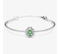 Swarovski Una Angelic Rhodium Plated Clover Bangle 5757791
