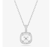 Swarovski Una Angelic Rhodium Plated Cushion Cut Halo Pendant 5754340