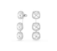 Swarovski Una Angelic Silver Cushion Cut White Earrings