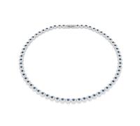 Swarovski Una Angelic Silver Tone & Blue Crystal Pavé Necklace