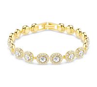 Swarovski Una Angelic Tennis Bracelet Goldplated Stainless Steel 5505469 - Woman - Stainless Steel Gold 18 mm