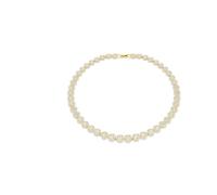 Swarovski Una Angelic Tennis necklace, Round cut, White, Gold-tone plated