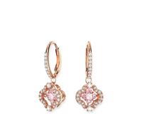 Swarovski Una crystal-embellished floral-motif earrings - Gold OS