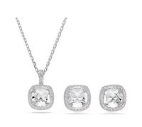 Swarovski Una Earrings Metal 5754343 - Woman - Stainless Steel Silver/White