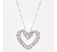 SWAROVSKI Una pendant Heart White Rhodium plated Necklace 5626176