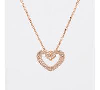 SWAROVSKI Una pendant Heart White Rose gold plated Necklace 5628657