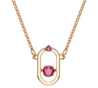 Swarovski Una Pendant Red Crystal Dancing Stone Rose Gold Necklace 5620550