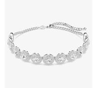 Swarovski Una Rhodium Plated White Crystal Choker Necklace 5733194