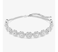 Swarovski Una Rhodium Plated White Crystal Choker Necklace 5733194