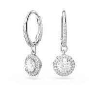 Swarovski Ladies Constella Silver Dropper Hoop Earrings 5636270