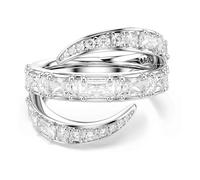 Swarovski Vienna Collection Ring, Mixed Cuts, Swan, White, Rhodium Plated