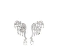 Swarovski Vienna crystal-embellished earrings - White OS