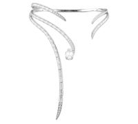 Swarovski Vienna Necklace, Mixed Cut, White, Rhodium Plated