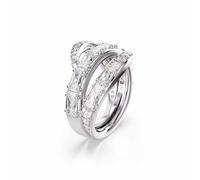 Swarovski Vienna Ring Stainless Steel 5762205-55-60 - Woman - Stainless Steel Silver/White 55-60