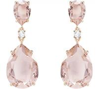 Swarovski Vintage Drop Pierced Women's Earrings - Pink, Rose Gold Plated
