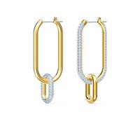 Swarovski Vittore earrings, Asymmetrical, White, Mixed metal finish