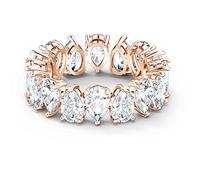 Swarovski Vittore Pear White Rose Gold Plated Ring, one size, Metal, No Gemstone