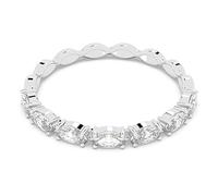 Swarovski Vittore ring, Marquise cut, White, Rhodium plated, 58