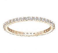 Swarovski Vittore White Rose Gold-tone Plated Ring - Distinctive Detail | - Size 55 - Swarovski Crystal / Rose Gold-tone Plated
